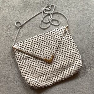 La Regale White and Gold Crossbody Bag